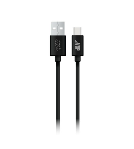 Дата-кабель Type-C VSP 2A/1,0m черный