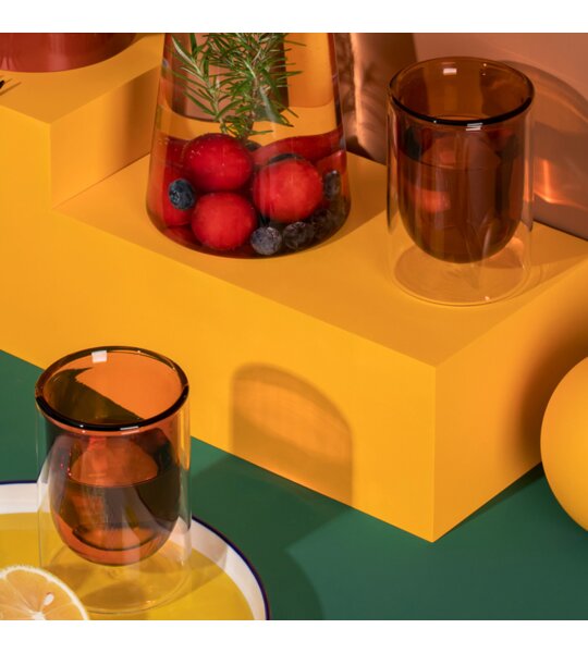 Стакан KissKissFish Levitate Water Glass Orange