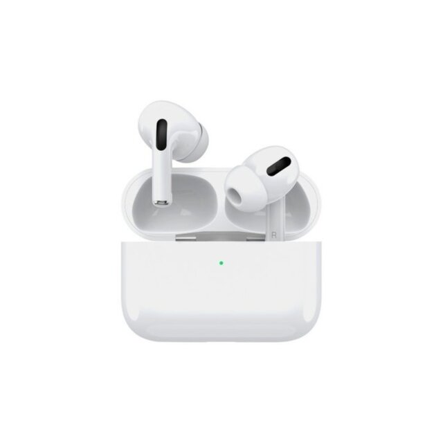 Bluetooth гарнитура Deppa Air Pro TWS в зарядном футляре белая